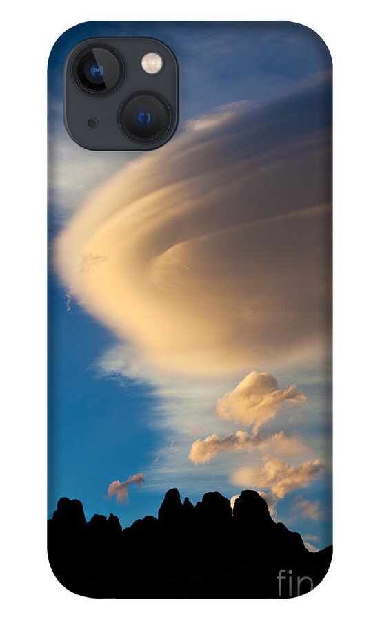 Clouds iPhone 13 Case featuring the photograph Vertical Wave by Mimi Ditchie