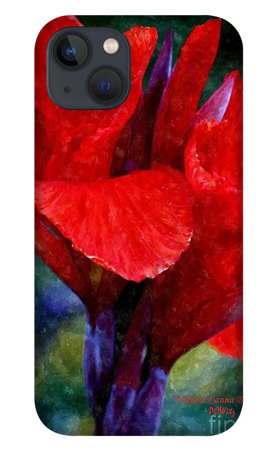 Vibrant Canna Bloom iPhone 13 Case featuring the photograph Vibrant Canna Bloom by Patrick Witz