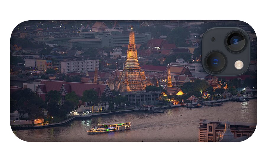 Thai Culture iPhone 13 Case featuring the photograph View Of Wat Arun by Weerakarn Satitniramai