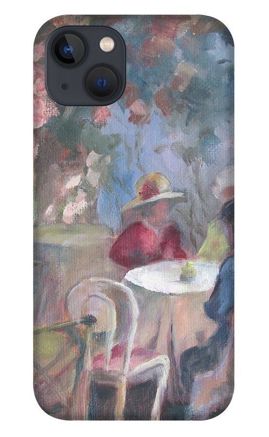  Tea iPhone 13 Case featuring the painting Waiting for Tea by Susan Richardson