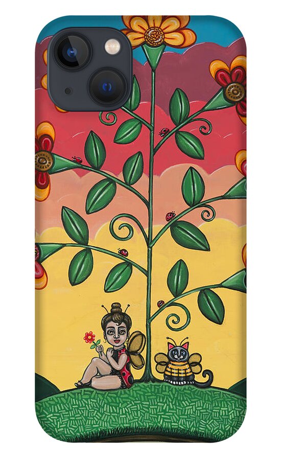 Bees iPhone 13 Case featuring the painting Wannabees by Victoria De Almeida