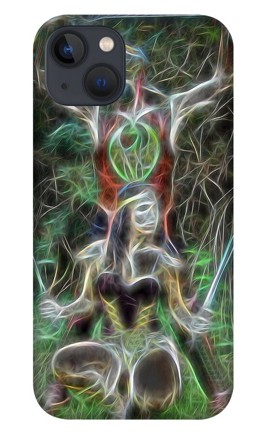 Light iPhone 13 Case featuring the painting Warrior Spirits Of The Killing Fields by Jon Volden
