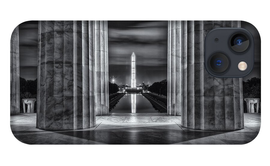 Clarence Holmes iPhone 13 Case featuring the photograph Washington Monument from Lincoln Memorial II by Clarence Holmes