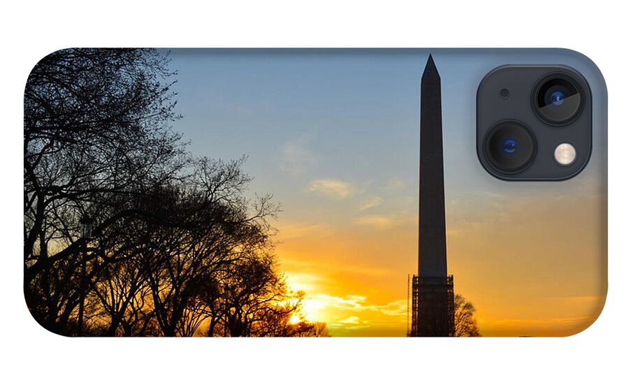 Monument iPhone 13 Case featuring the photograph Washington Monument under Repair by Ken Arcia