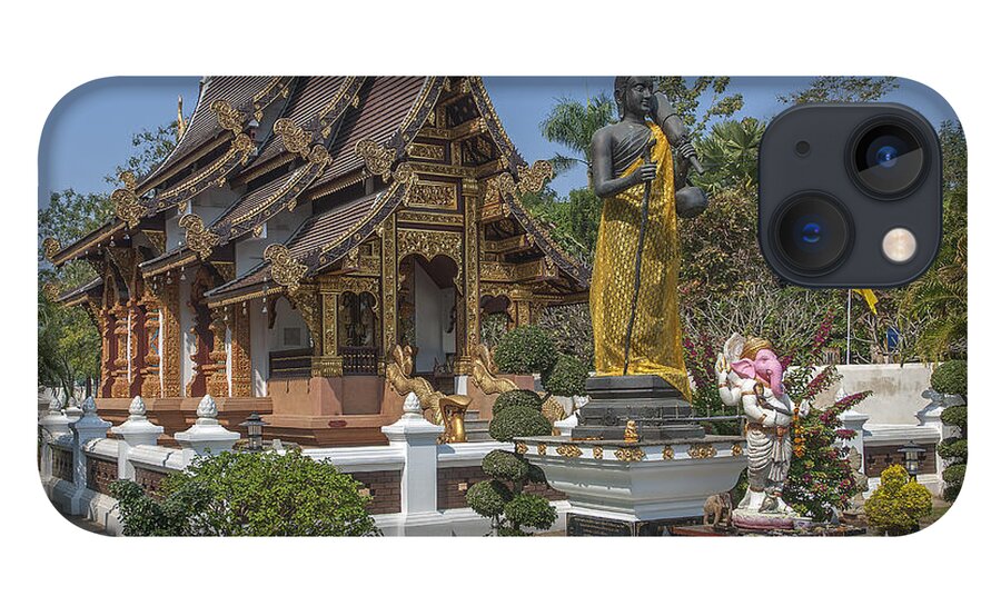 Scenic iPhone 13 Case featuring the photograph Wat Chedi Liem Phra Ubosot DTHCM0831 by Gerry Gantt