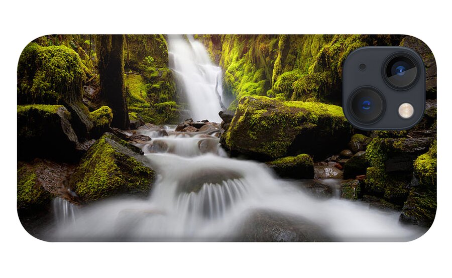 Waterfall iPhone 13 Case featuring the photograph Waterfall Glow by Andrew Kumler