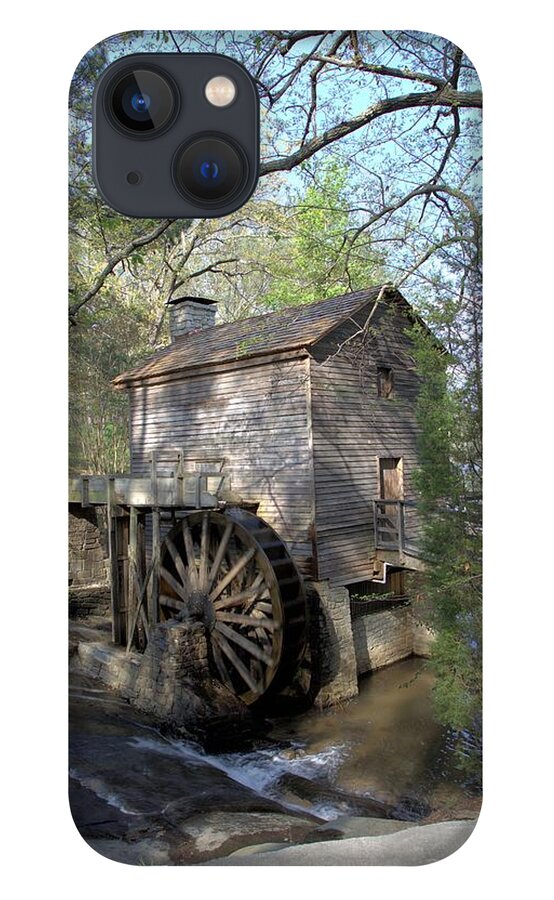 0138 iPhone 13 Case featuring the photograph Waterwheel at Stone Mountain by Gordon Elwell