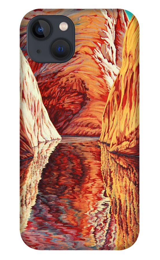 Lake iPhone 13 Case featuring the painting West Passage by Cheryl Fecht