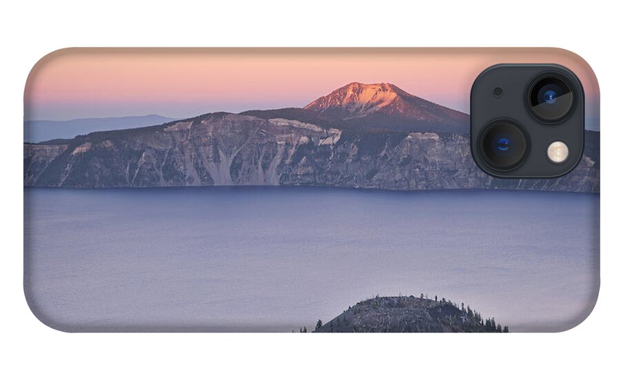 Crater Lake iPhone 13 Case featuring the photograph West Side Sunset by Melany Sarafis