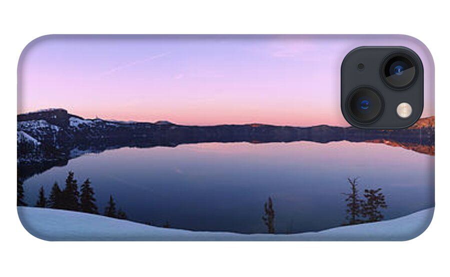 Crater Lake iPhone 13 Case featuring the photograph When Evening Calls at Crater Lake by Beve Brown-Clark Photography