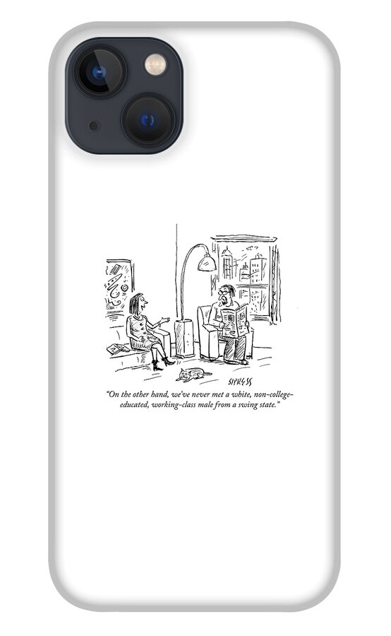 White Non College Educated Working Class Male iPhone 13 Case