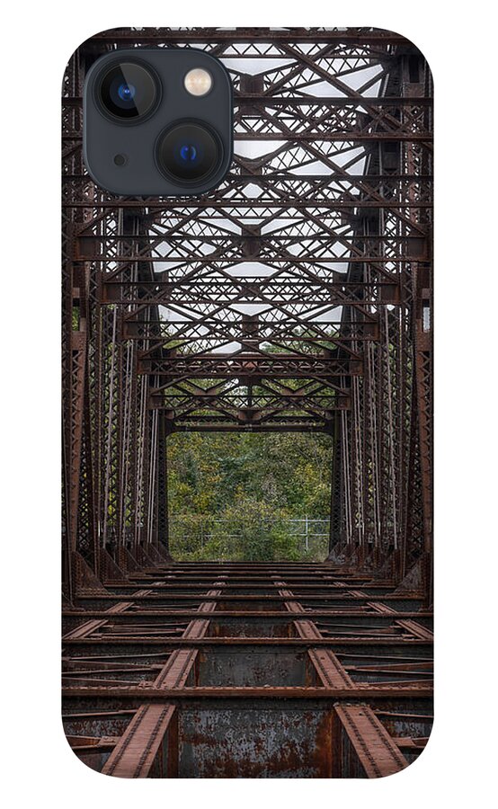 Bridge iPhone 13 Case featuring the photograph Whitford Railway Truss Bridge by Richard Reeve
