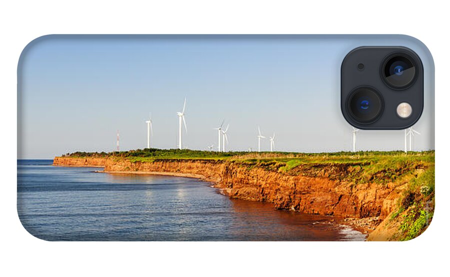 Windmills iPhone 13 Case featuring the photograph Wind turbines on atlantic coast 2 by Elena Elisseeva