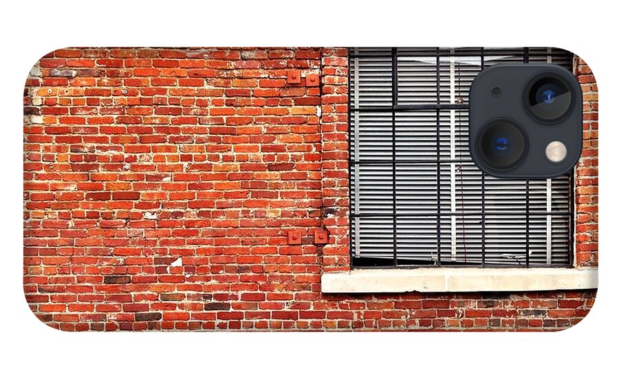 Window iPhone 13 Case featuring the photograph Window and Brick by Julie Gebhardt