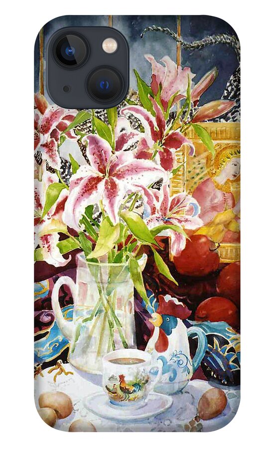 Still Life iPhone 13 Case featuring the painting Window Shopping by Sue Kemp