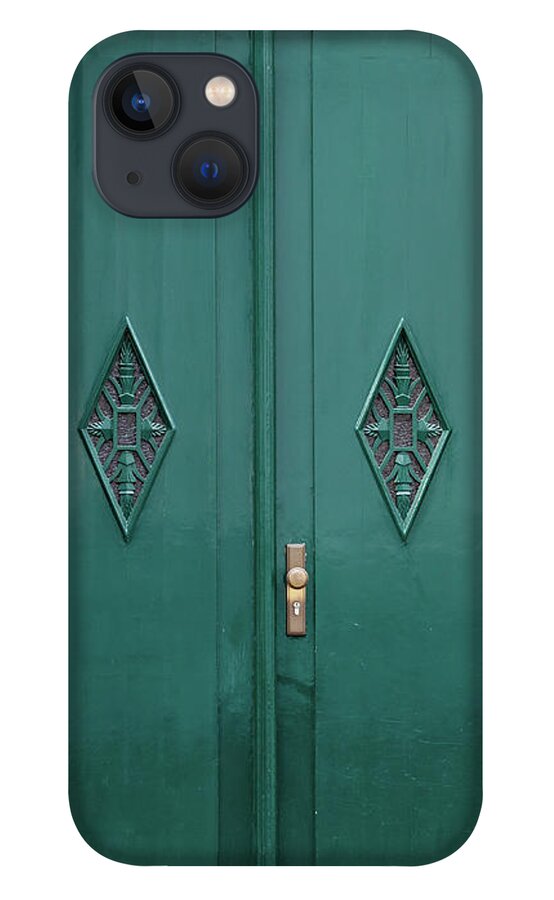 Apartment iPhone 13 Case featuring the photograph Wooden Front Door Of A Home by Ewastudio