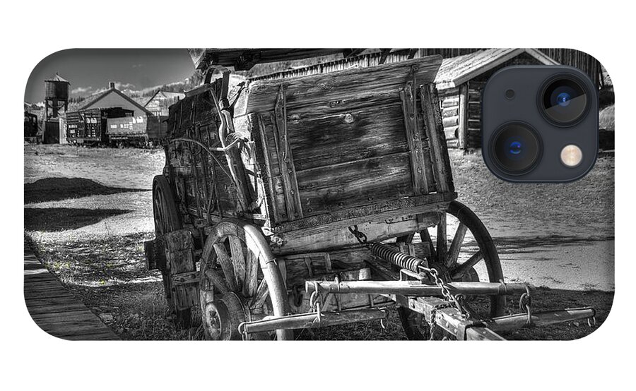 Photograph iPhone 13 Case featuring the photograph Wooden Wagon by Richard Gehlbach