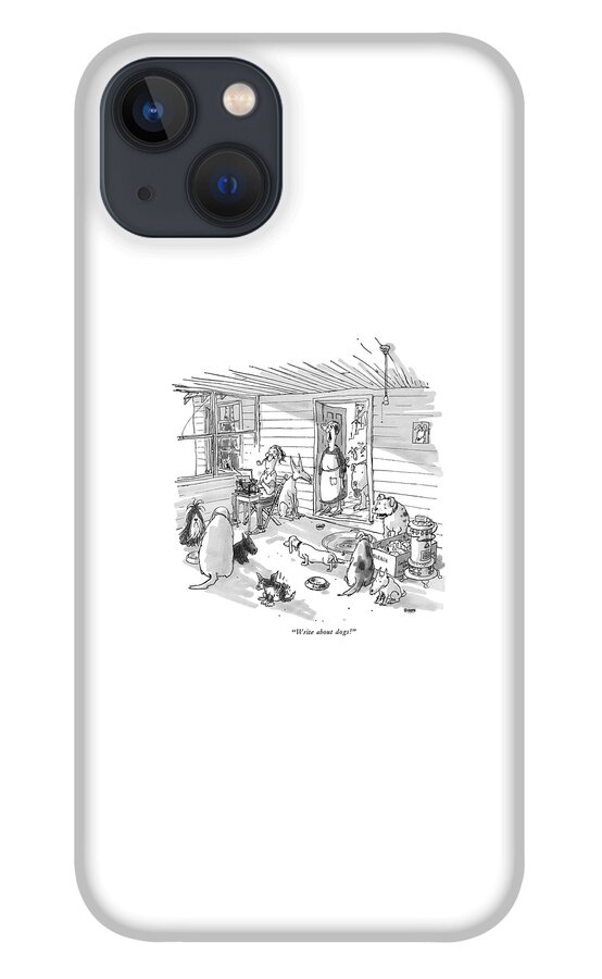 Write About Dogs iPhone 13 Case