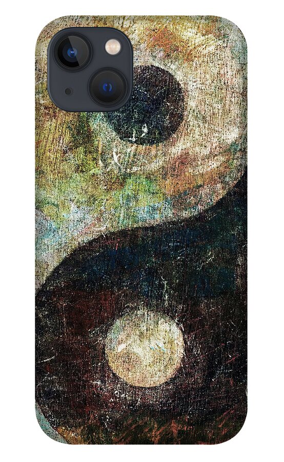Yin-yang iPhone 13 Case featuring the painting Yin and Yang by Michael Creese