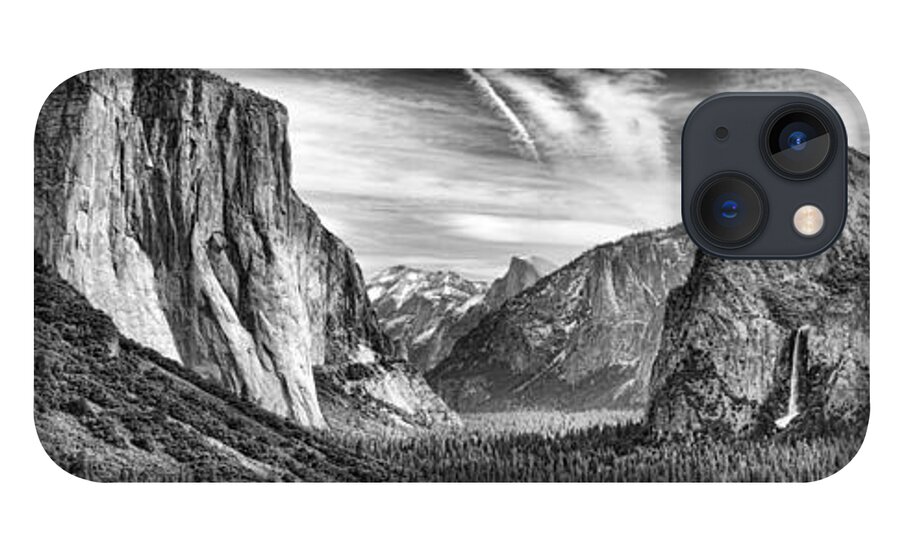 Bw iPhone 13 Case featuring the photograph Yosemite Panoramic by Chuck Kuhn