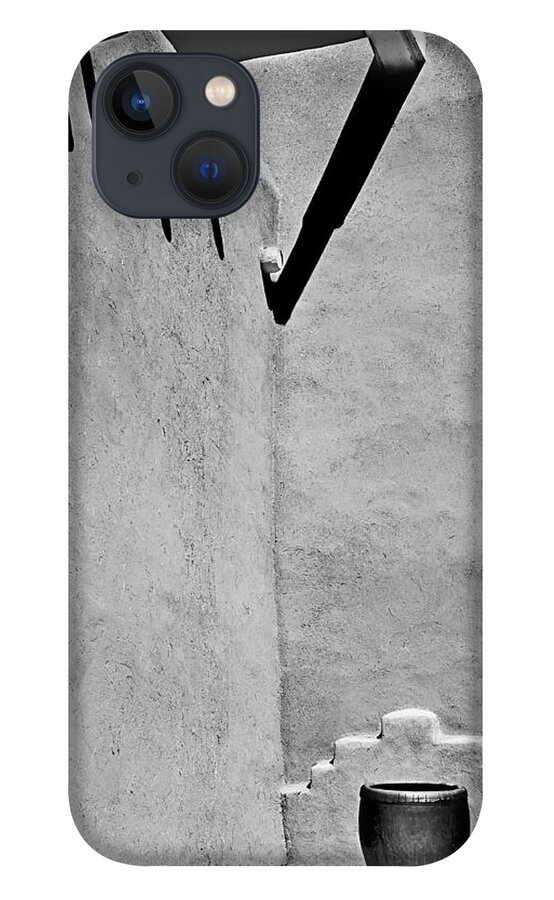 American Landmarks iPhone 13 Case featuring the photograph Adobe Wall and Pot by Melany Sarafis