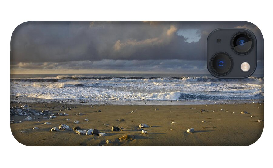 00176966 iPhone 13 Case featuring the photograph Beach And Waves Corcovado National Park by Tim Fitzharris