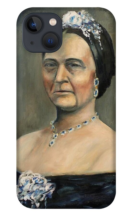 Mary Todd Lincoln iPhone 13 Case featuring the painting Broken - Lincoln Portrait #9 by Daniel W Green