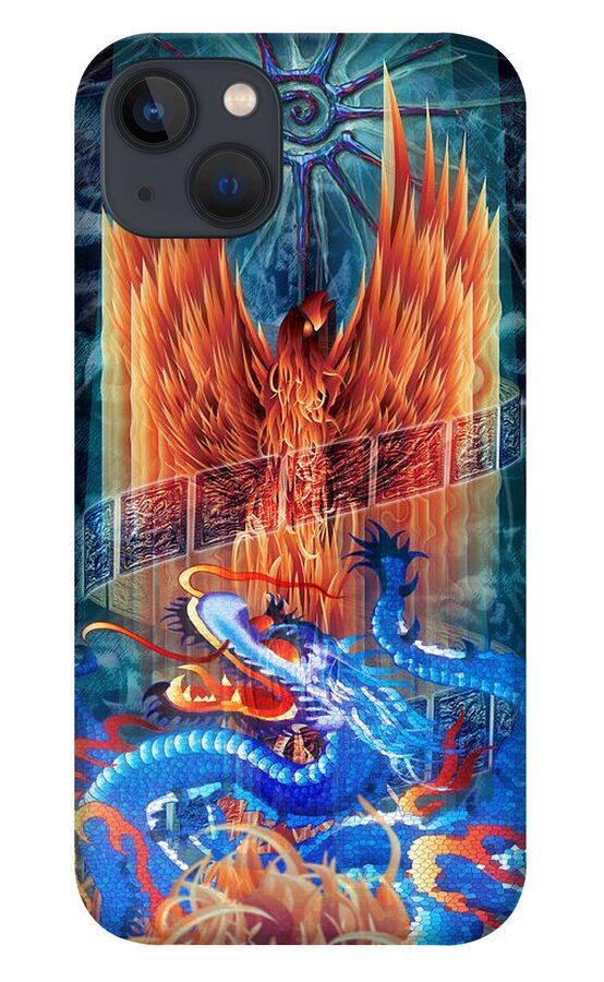 Dragon iPhone 13 Case featuring the digital art Communion by Kenneth Armand Johnson