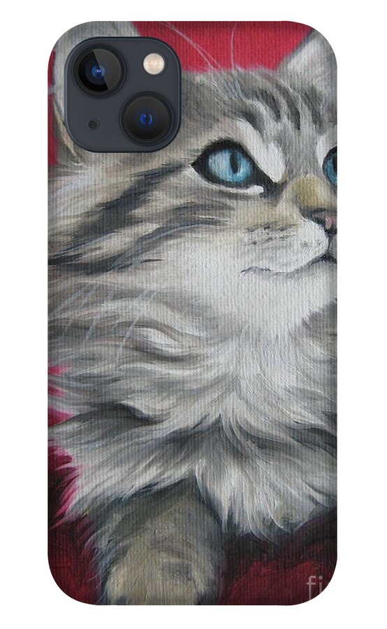 Noewi iPhone 13 Case featuring the painting Estrella by Jindra Noewi