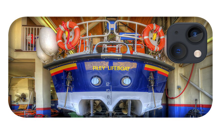 Yhun Suarez iPhone 13 Case featuring the photograph Filey Lifeboat by Yhun Suarez