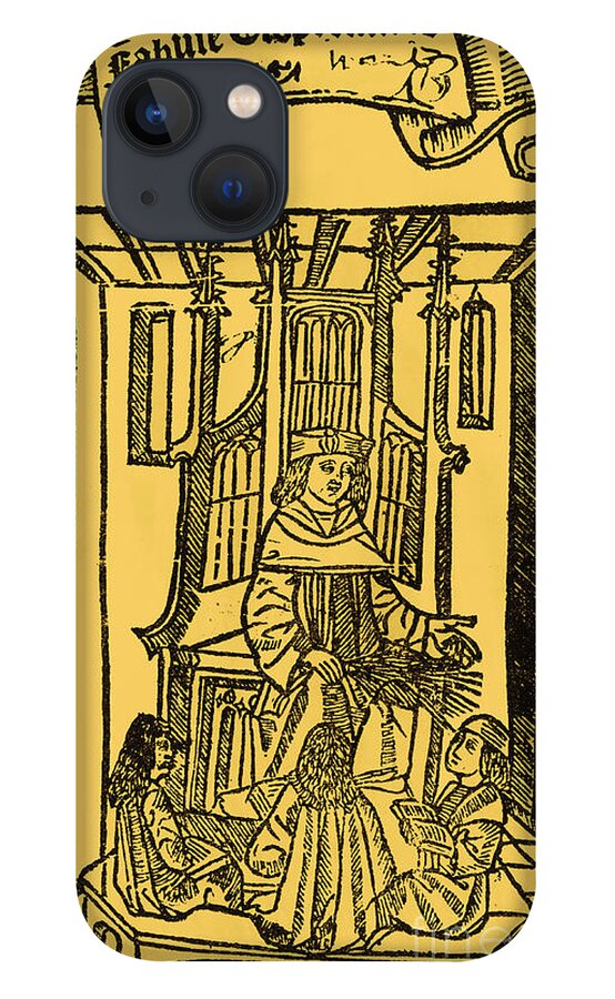 History iPhone 13 Case featuring the photograph Frontispiece To Aesops Fables by Photo Researchers