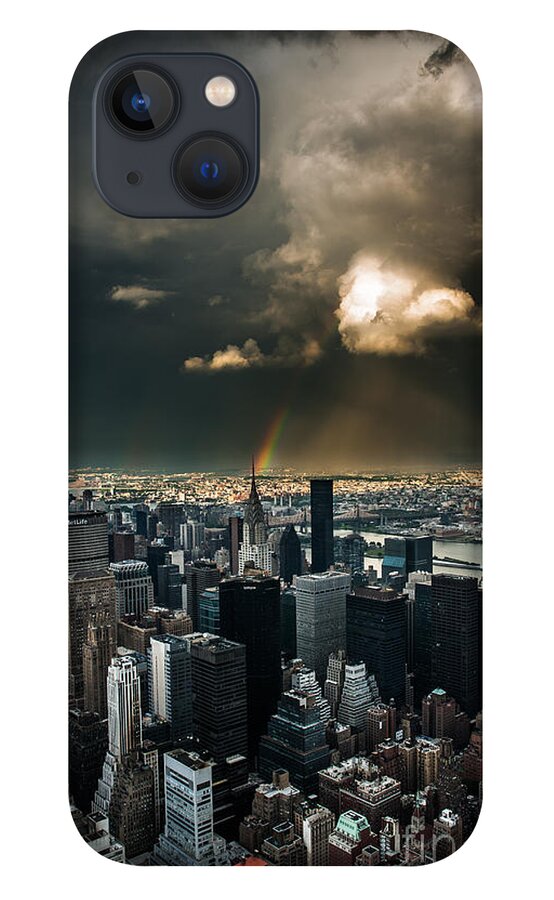 Manhatten iPhone 13 Case featuring the photograph Great Skies over Manhattan by Hannes Cmarits