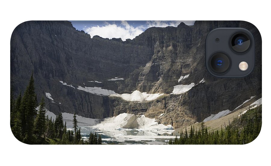 00439320 iPhone 13 Case featuring the photograph Iceberg Lake And Melting Many Glacier by Sebastian Kennerknecht