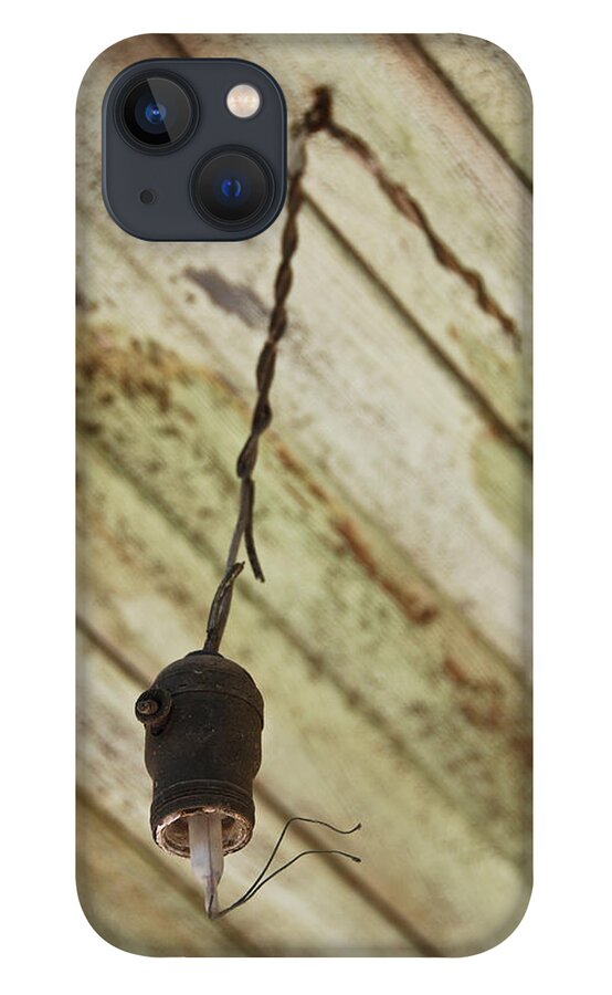 Old Light Fixture iPhone 13 Case featuring the photograph Lights out by Shane Kelly