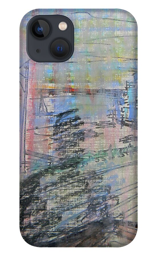 Toronto iPhone 13 Case featuring the drawing Maple Leaf Quay by Marwan George Khoury