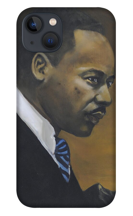 Martin Luther King iPhone 13 Case featuring the painting Martin Luther King Jr - From The Mountaintop by Dwayne Glapion