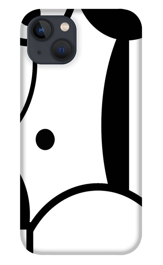Nude iPhone 13 Case featuring the digital art Modern Nude by Roseanne Jones