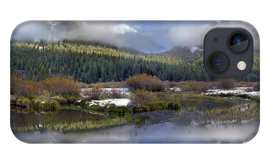 00175165 iPhone 13 Case featuring the photograph Panoramic View Of The Pioneer Mountains by Tim Fitzharris