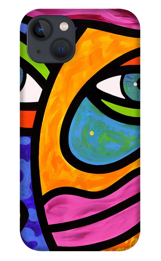 Eyes iPhone 13 Case featuring the painting Penelope Peeples by Steven Scott