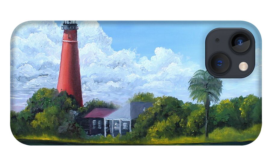 Lighthouse iPhone 13 Case featuring the painting Ponce Inlet Lighthouse by Larry Whitler