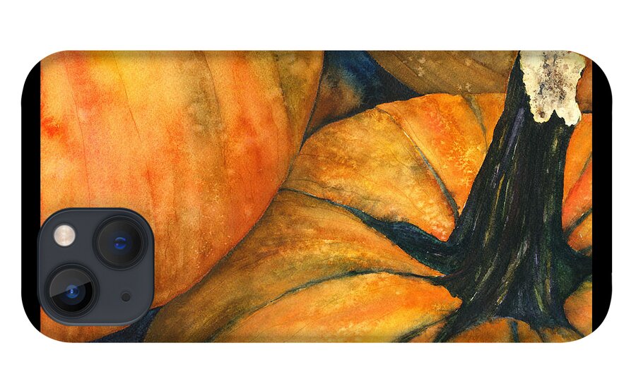 Punkin iPhone 13 Case featuring the painting Punkin by Casey Rasmussen White