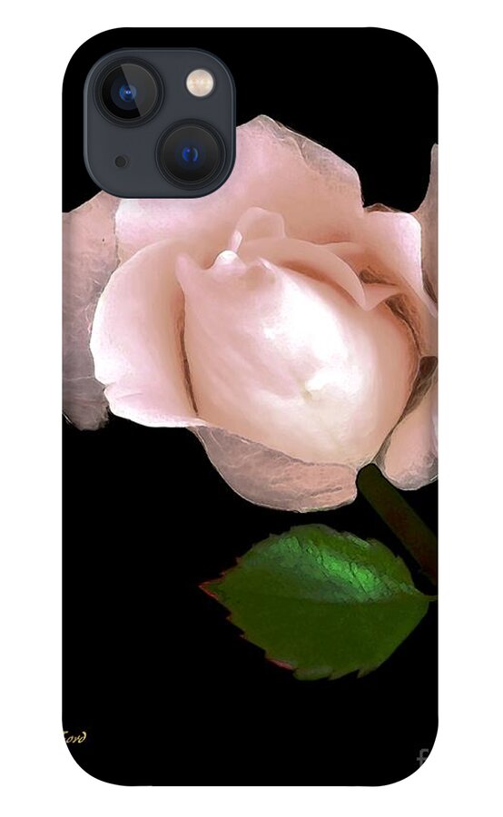 Flowers Digital Art iPhone 13 Case featuring the photograph Rose Bud by Dale  Ford