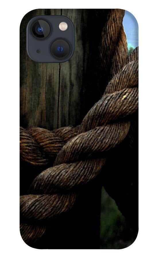 Maryland iPhone 13 Case featuring the painting Sailor's Rope by Karen Harrison Brown