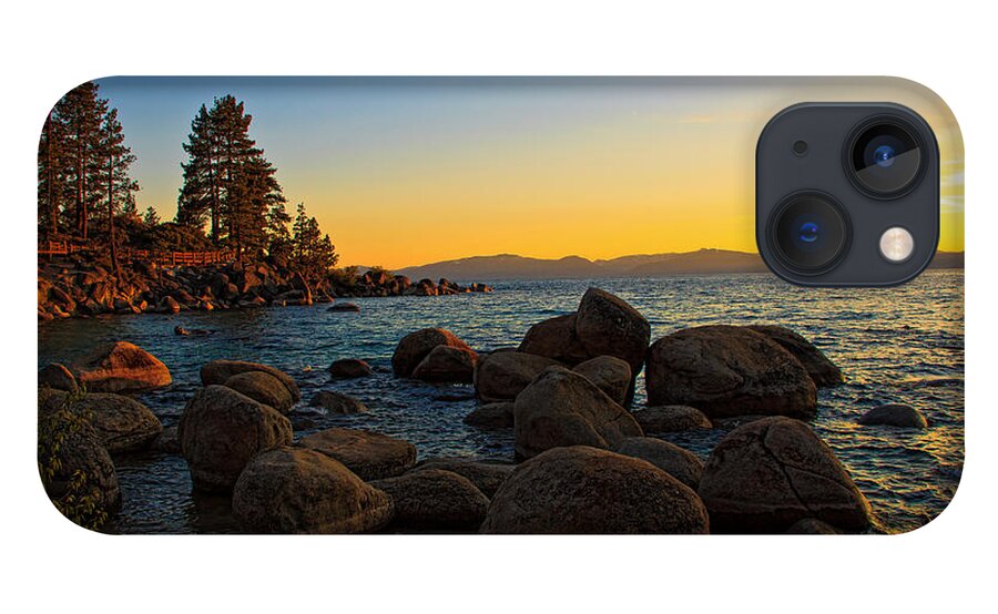 Sand iPhone 13 Case featuring the photograph Sand Harbor Sunset by Randy Wehner