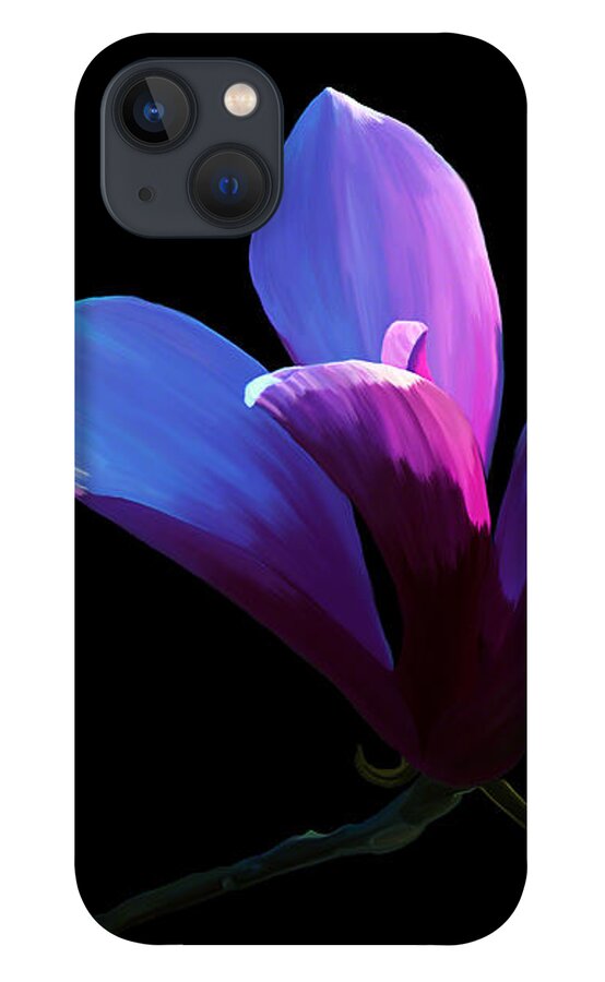 Fine Art Print iPhone 13 Case featuring the painting Steel Magnolia by Patricia Griffin Brett