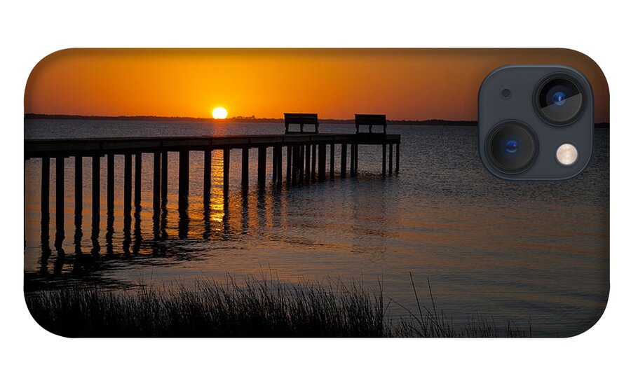Outer Banks iPhone 13 Case featuring the photograph Sunset across Currituck Sound by Ronald Lutz