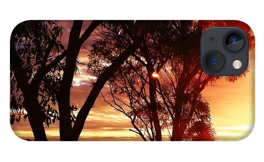 Australia iPhone 13 Case featuring the photograph Sunset through the trees by Blair Stuart