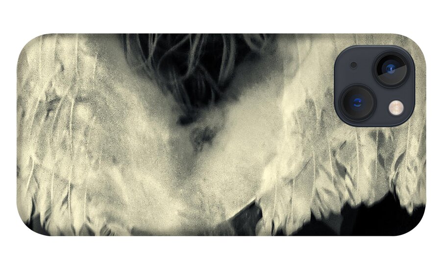 Monochrom iPhone 13 Case featuring the photograph Angel #1 by Stelios Kleanthous