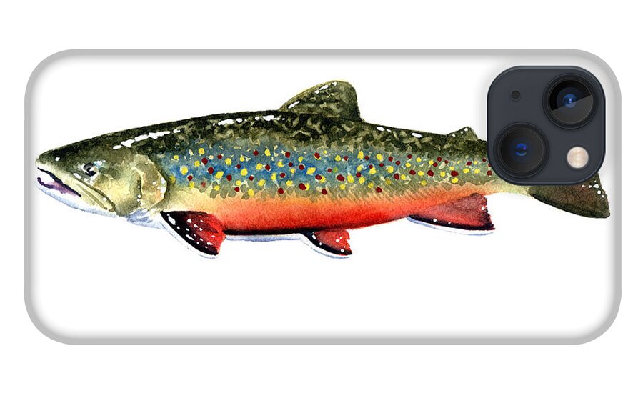 iPhone 13 Brown Trout Fly Fishing Fisherman Case