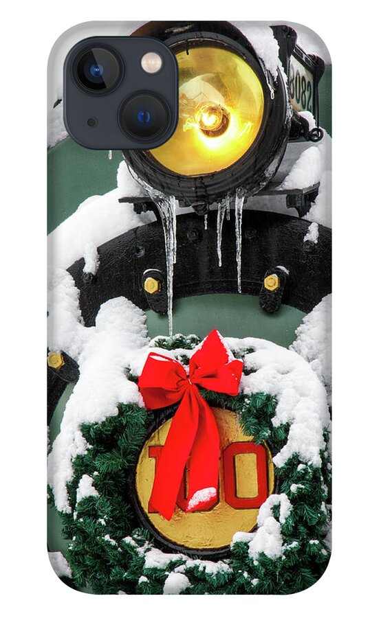 Christmas iPhone 13 Case featuring the photograph Christmas Train at Pacific Junction by Lon Dittrick